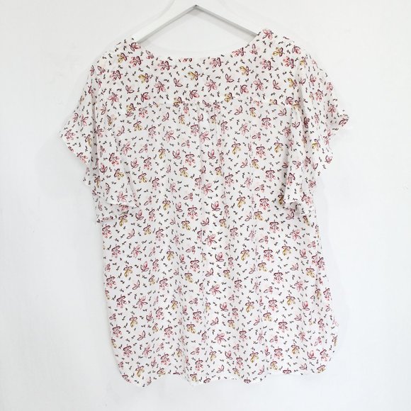 Loft Plus Size Shirt XXL Women Spring Blouse NEW - Picture 5 of 8